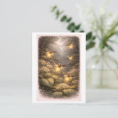 Vintage-Style Firefly Illustration ポストカード (スタンド正面)