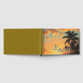 Vintage Style Hawaiian Travel Coast Sea Sunset ゲストブック (全面)