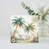 Vintage Style Hawaiian Travel Honolulu シーズンカード (スタンド正面)