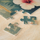 Vintage Style Hawaiian Travel Honolulu ジグソーパズル (側面)