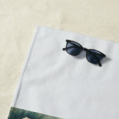 Vintage Style Hawaiian Travel Honolulu ビーチタオル (インサイチュ)