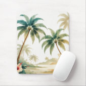Vintage Style Hawaiian Travel Honolulu マウスパッド (マウス)