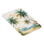 Vintage Style Hawaiian Travel Honolulu マグネット (右側)