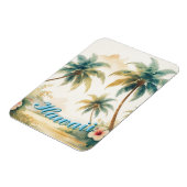 Vintage Style Hawaiian Travel Honolulu マグネット (左側)
