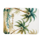 Vintage Style Hawaiian Travel Honolulu マグネット (横)
