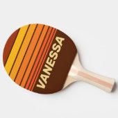 Vintage Style Horizon Striping with Name 卓球ラケット (横)