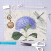 Vintage Style. Hydrangea. 薄葉紙 (クラフト)