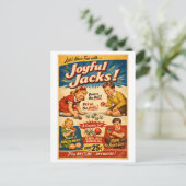 Vintage-Style Jacks Advertisement ポストカード (スタンド正面)