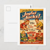 Vintage-Style Jacks Advertisement ポストカード (正面/裏面)