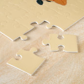 Vintage Style Jamaica Travel Illustration ジグソーパズル (側面)