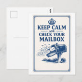 Vintage-Style "Keep Calm" Mailbox  ポストカード (正面/裏面)