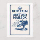 Vintage-Style "Keep Calm" Mailbox  ポストカード (正面)