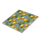 Vintage Style Lemons Pattern Wallpaper Art タイル (側面)