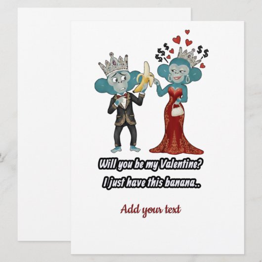 Vintage style monkey couple art シーズンカード (正面/裏面)