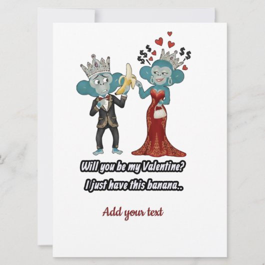 Vintage style monkey couple art シーズンカード (正面)