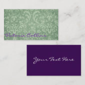 Vintage Style Personalized 名刺 (正面/裏面)