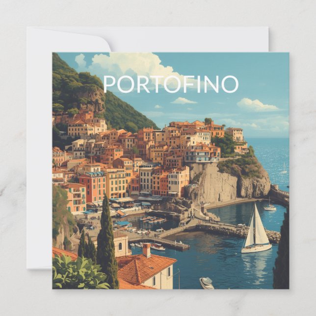 Vintage Style Portofino Genova Italy (正面)
