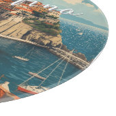 Vintage Style Portofino Genova Italy カッティングボード (角)