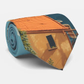 Vintage Style Portofino Genova Italy ネクタイ (ロール)