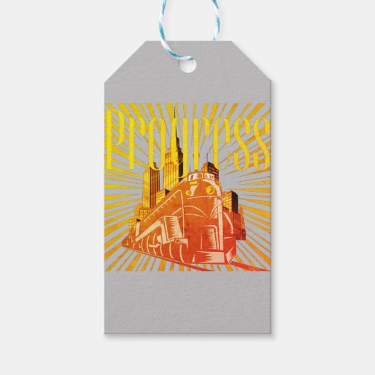 Vintage Style Progress ギフトタグ (正面)