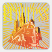 Vintage Style Progress スクエアシール (正面)