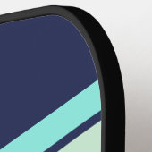 Vintage Style Retro Across Striping with Name ピックルボールラケット (左詳細)