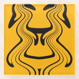 Vintage Style Retro Motivational Typography Quote ガラスコースター