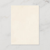 Vintage style romantic name shield Note Card ノートカード (裏面)