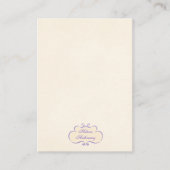 Vintage style romantic name shield Note Card ノートカード (正面)
