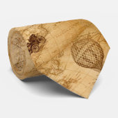 Vintage Style Transportation Map ネクタイ (ロール)