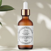 Vintage Style White Cosmetics Bottle Label ラベル