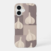 Vintage Stylized Garlic Pattern iPhone 16ケース (裏面)