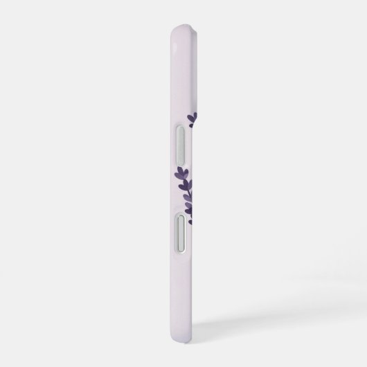 Vintage Stylized Lavender iPhone 16ケース (右側面)