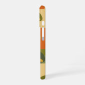 Vintage Stylized Mushroom Pattern iPhone 16ケース (左側面)