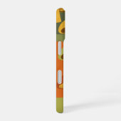 Vintage Stylized Mushroom Pattern iPhone 16ケース (右側面)