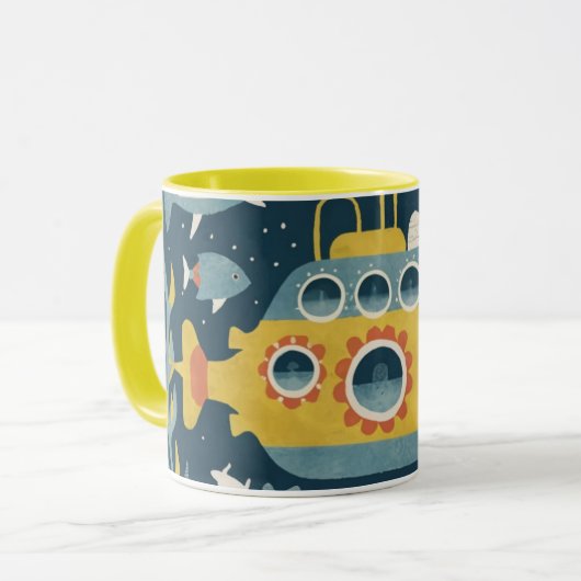 vintage submarine mug マグカップ (正面左)