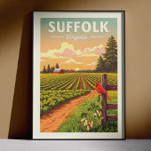 Vintage Suffolk Virginia ポスター
