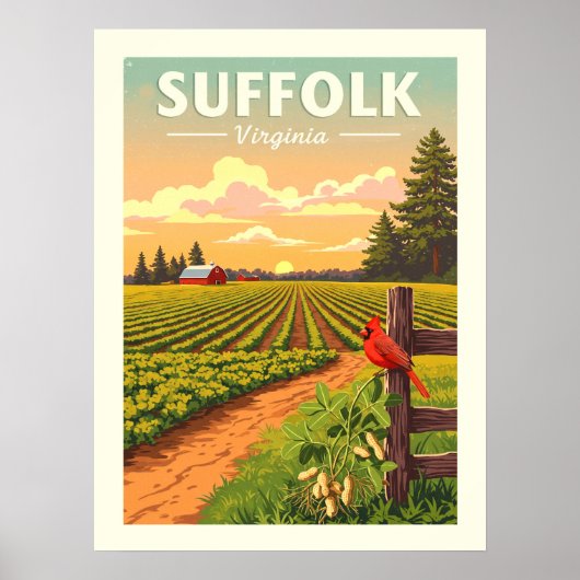 Vintage Suffolk Virginia ポスター (正面)