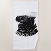 Vintage Summer Beach Vibes ビーチタオル (正面)