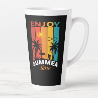 Vintage Summer Floral Mug – Retro Aesthetic Coffee カフェラテマグ