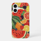Vintage Summer Fruit Composition iPhone 16ケース (裏面)