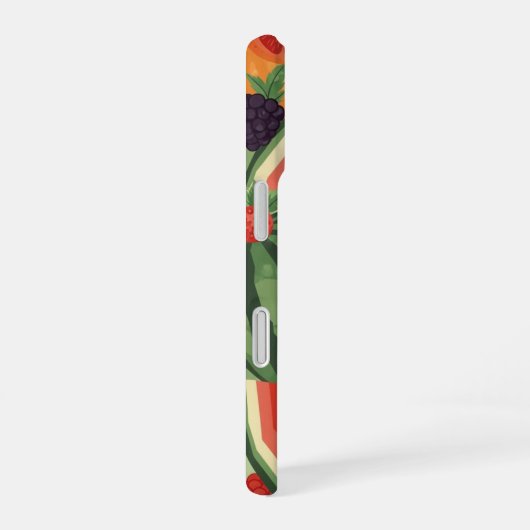 Vintage Summer Fruit Composition iPhone 16ケース (右側面)