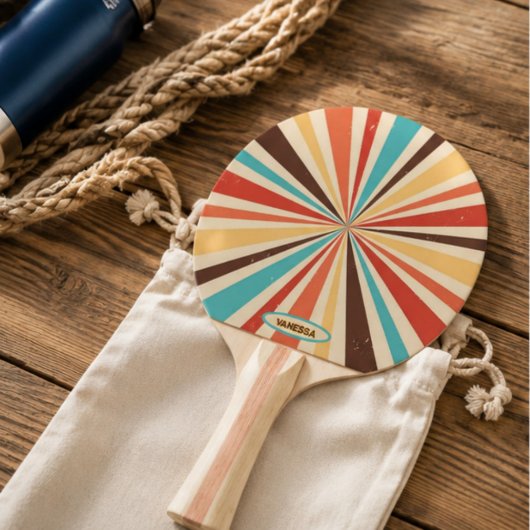 Vintage summer retro burst 卓球ラケット