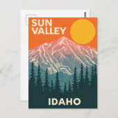 Vintage Sun Valley Idaho Travel ポストカード (正面/裏面)