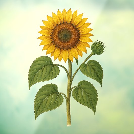 Vintage Sunflower ウィンドウサイン (シート3)