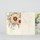 Vintage Sunflower Duo Junk Journal Page (スタンド正面)