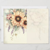 Vintage Sunflower Duo Junk Journal Page (正面)