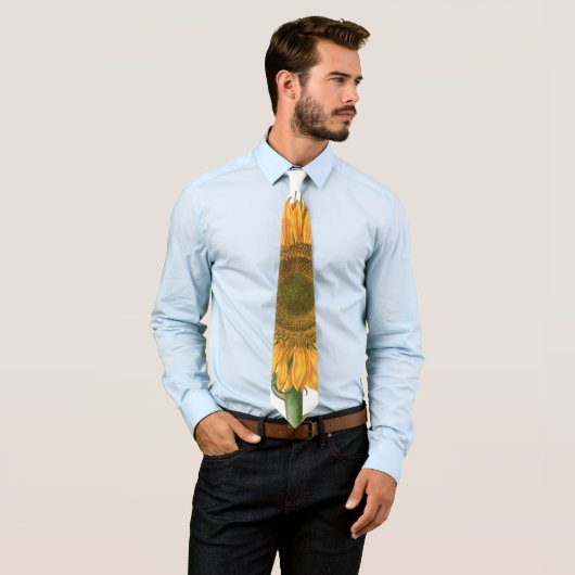 Vintage Sunflower Flower by Basilius Besler ネクタイ (インサイチュ)