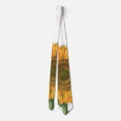 Vintage Sunflower Flower by Basilius Besler ネクタイ (裏面)