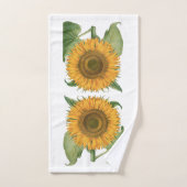 Vintage Sunflower Flower by Basilius Besler バスタオルセット (ハンドタオル)